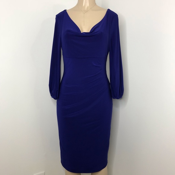 Lauren Ralph Lauren Dresses & Skirts - LAUREN RALPH LAUREN NWOT Royal Blue Draped Dress 8
